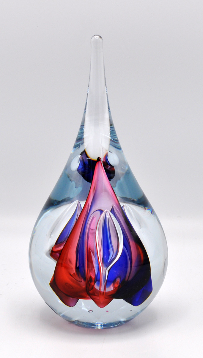 Loranto + Druppel rond, groot rood-blauw